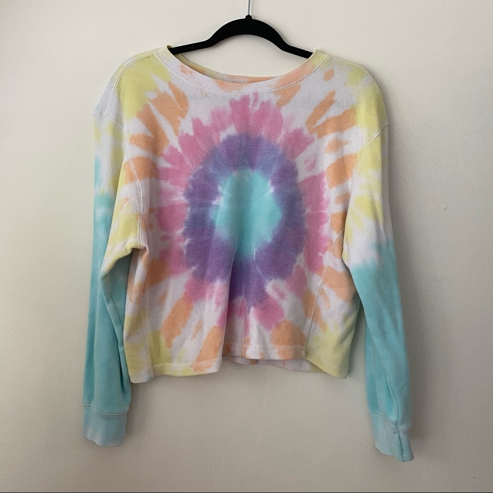 Ocean Drive Tie Dye Crewneck Long Sleeve